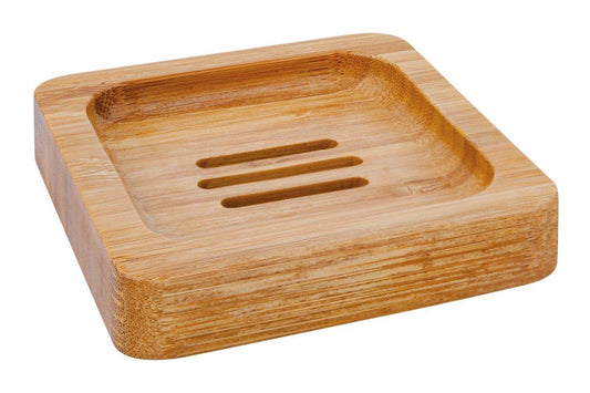 Croll & Denecke Square Bamboo Soap Dish