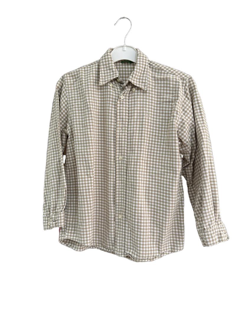 Preloved United Colors Of Benetton - Beige White Buffalo Check