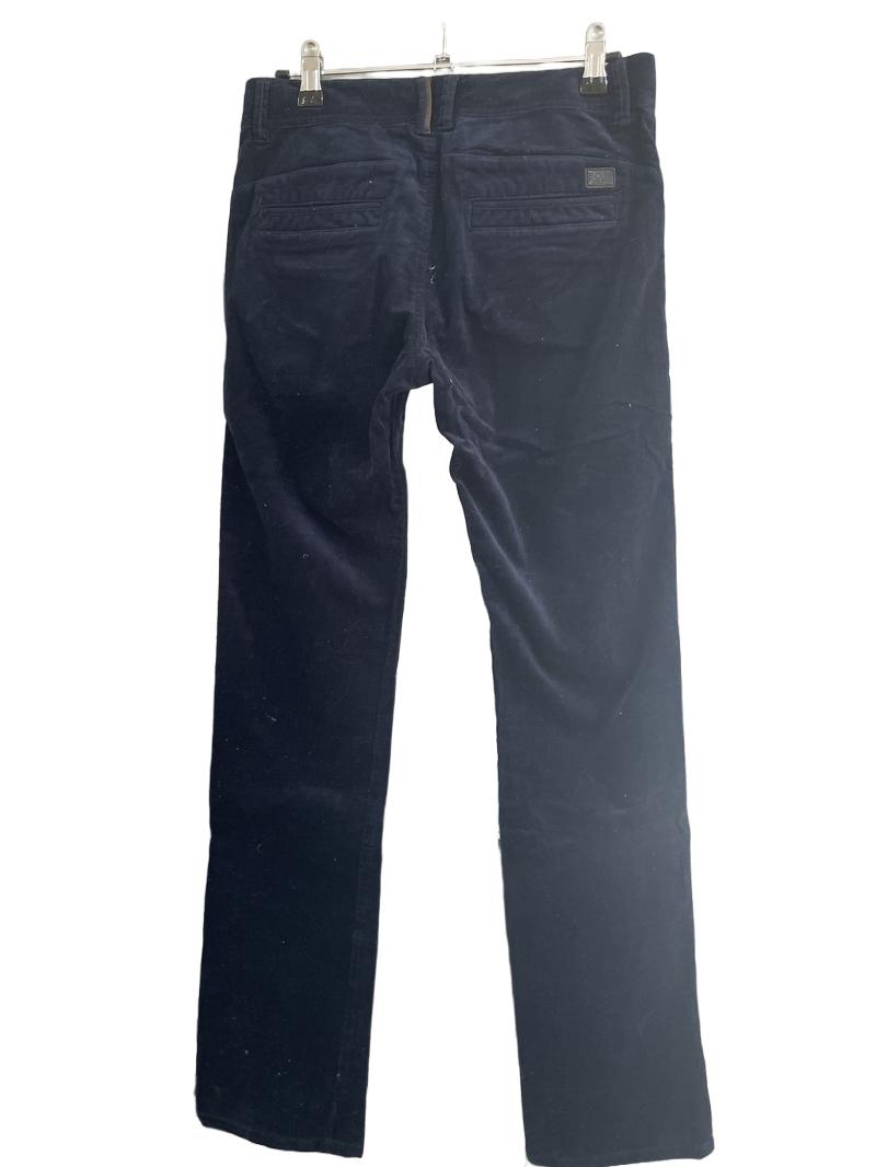 Preloved Hugo Boss - Dark Blue Corduroy Trousers. Slim Fit (13-14y)