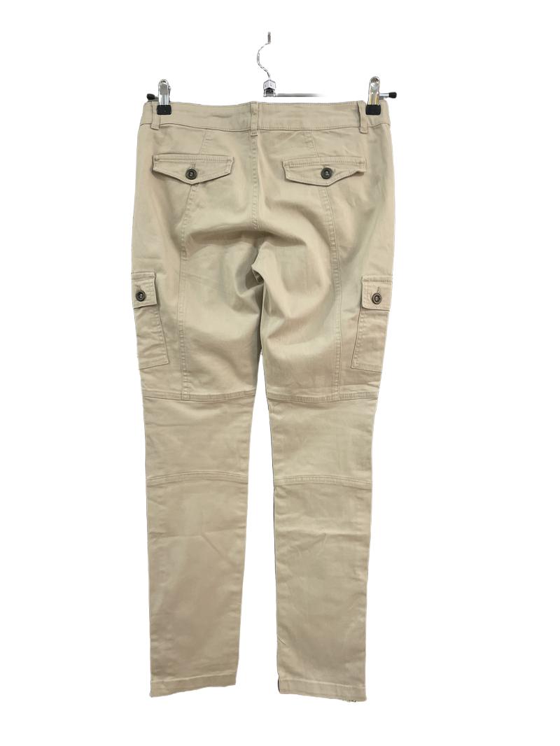 Preloved Seraphine - Beige Under-bump Cargo Trousers, Size US 2 (6)