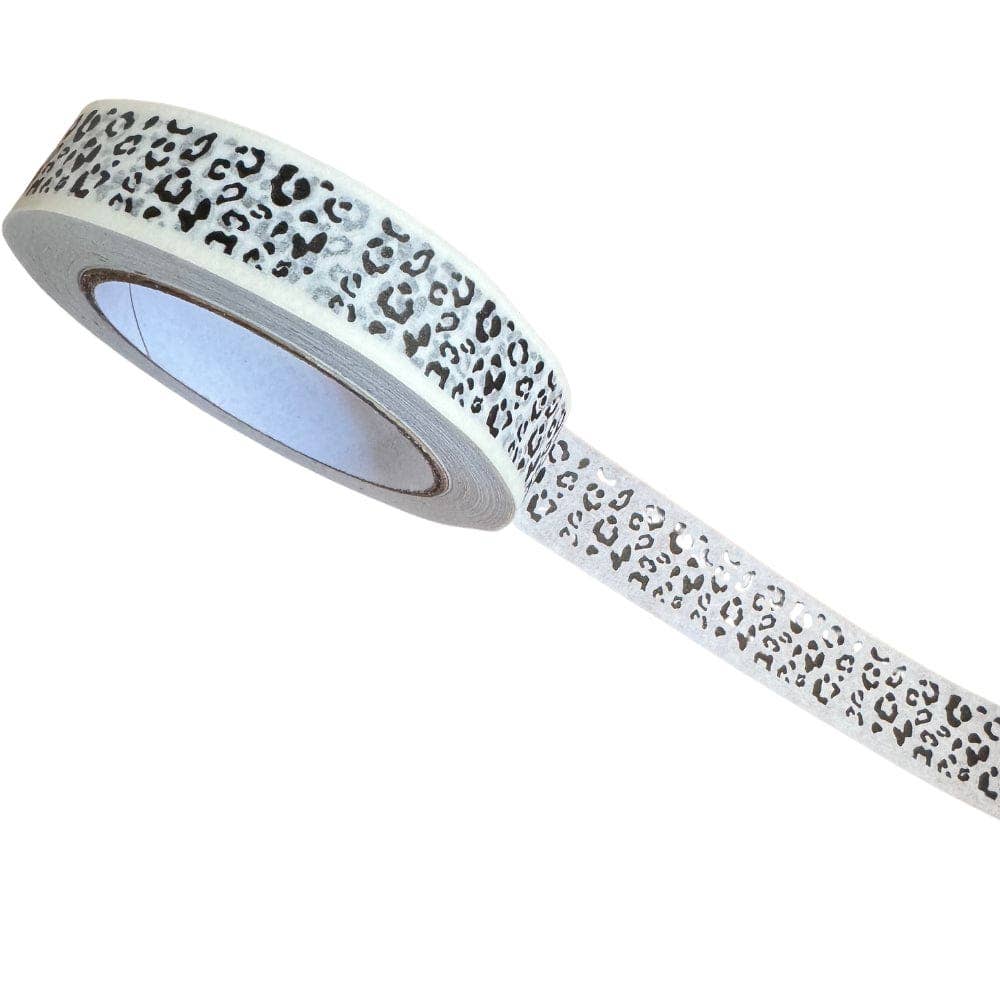Snow Leopard Print Paper Tape 24mm x 50m