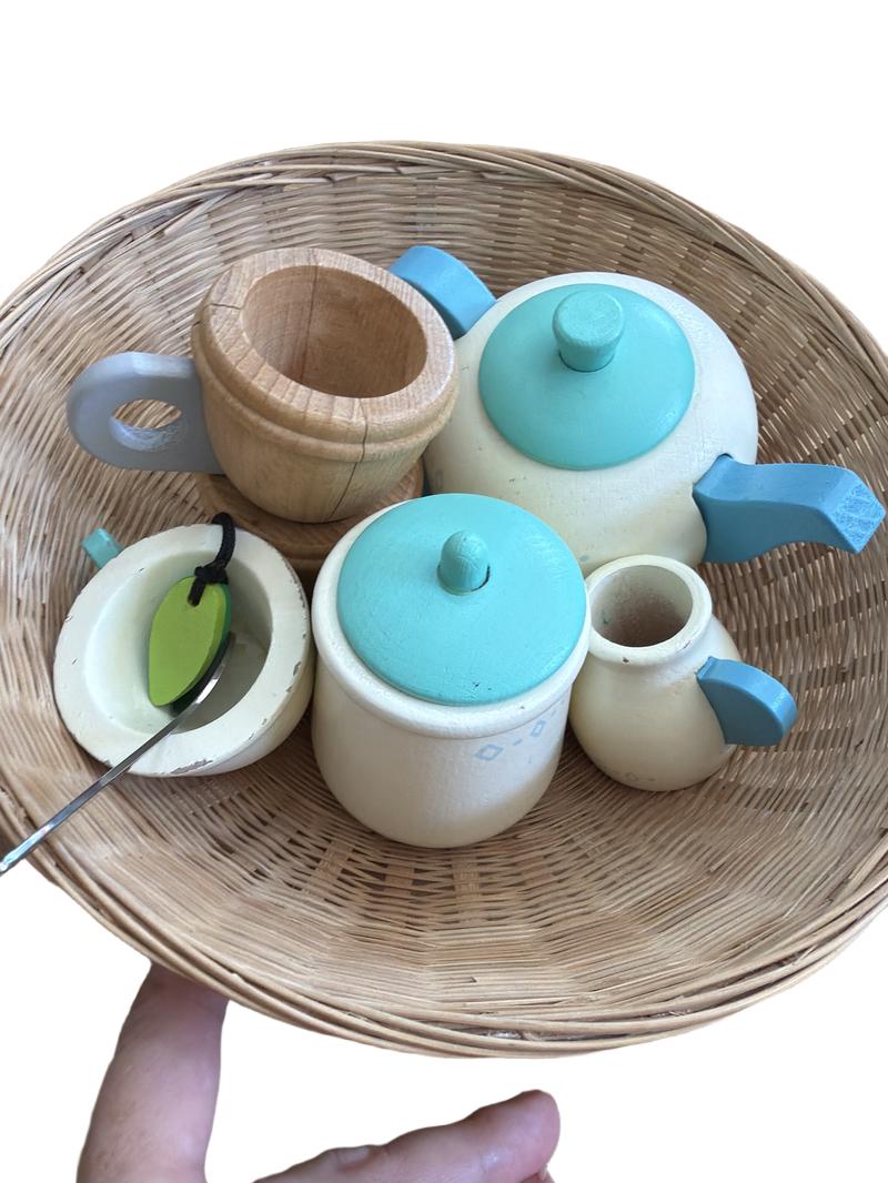 Preloved Toys - Wooden Tea Set Bundle - Unknown Brand