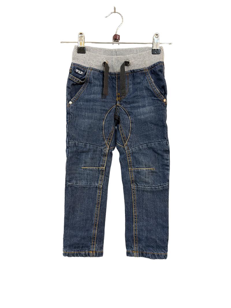 Preloved Dopo Dopo Boys - Blue Jeans, Draw String Waist, 98 Cm (2-3y)
