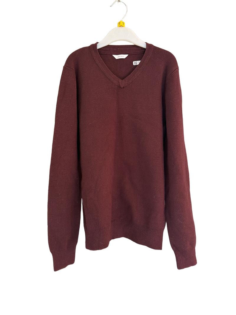 Preloved John Lewis - Maroon School Jumper (7-8y)