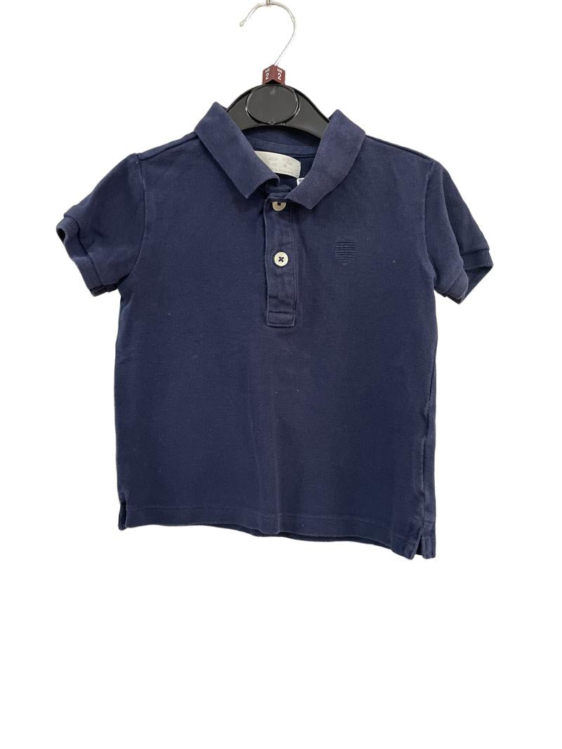 Preloved Zara Kids - Navy Polo Shirt (2-3y)