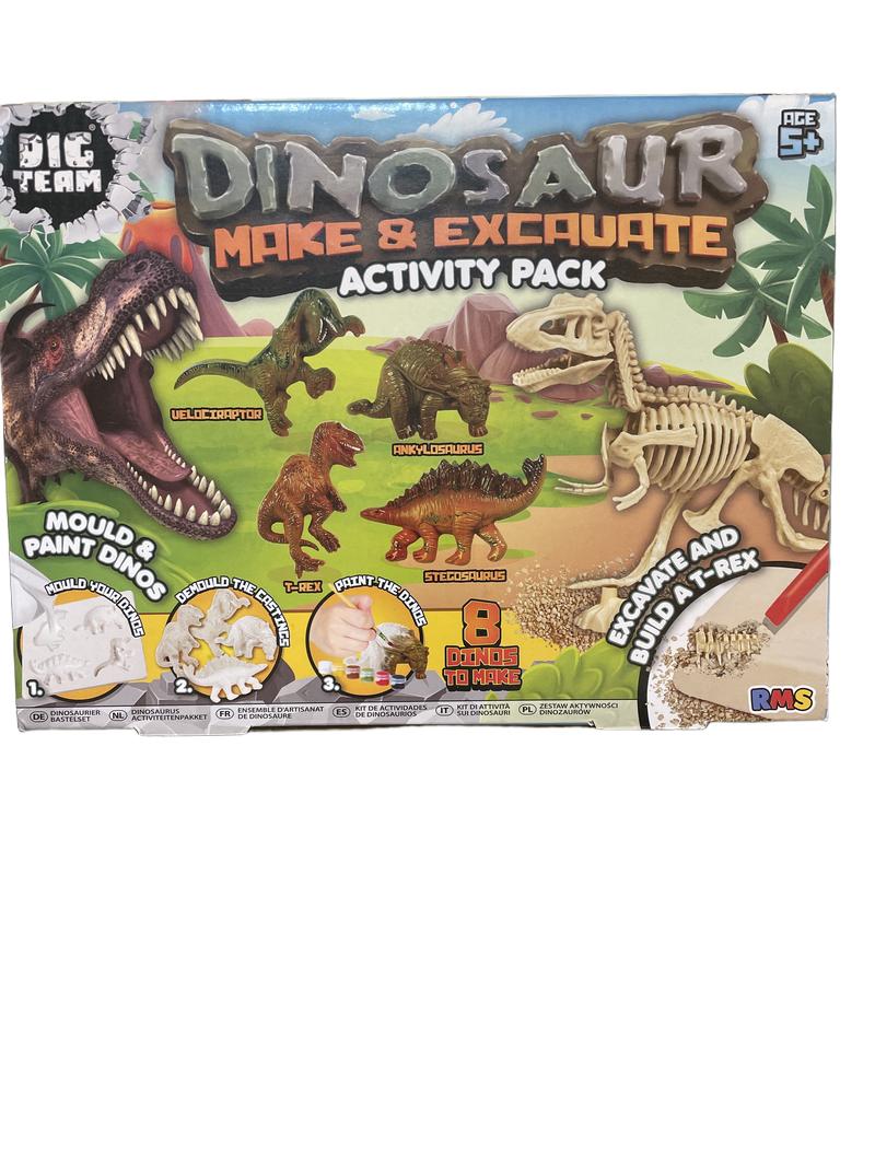 Preloved Toys - Dinosaur Make & Excavate Activity Pack, NEW In Package - RMS International