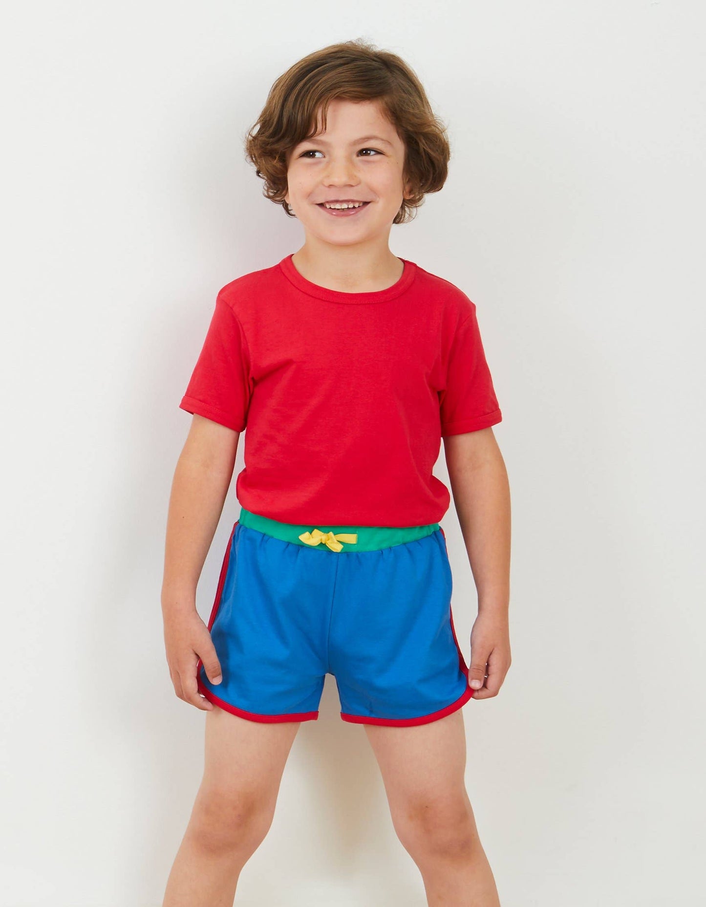 Organic Red Basic Short-Sleeved T-Shirt