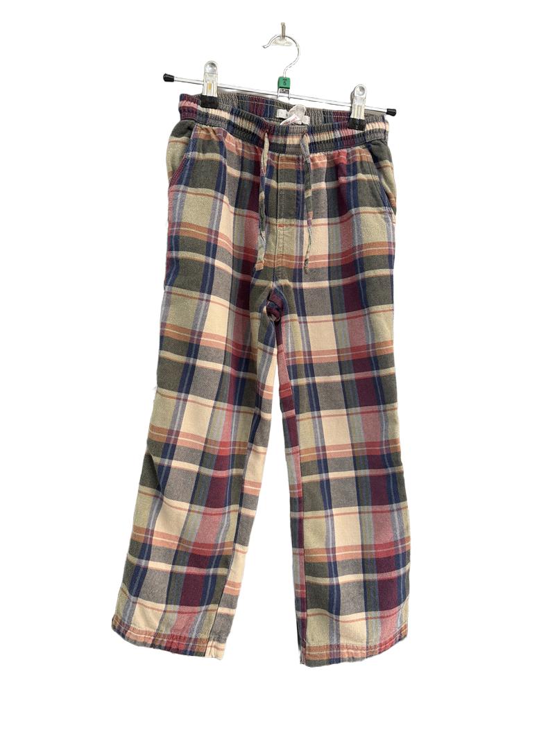 Preloved White Stuff - Beige Red Blue Check Plaid Pyjama Trousers (5-6y)