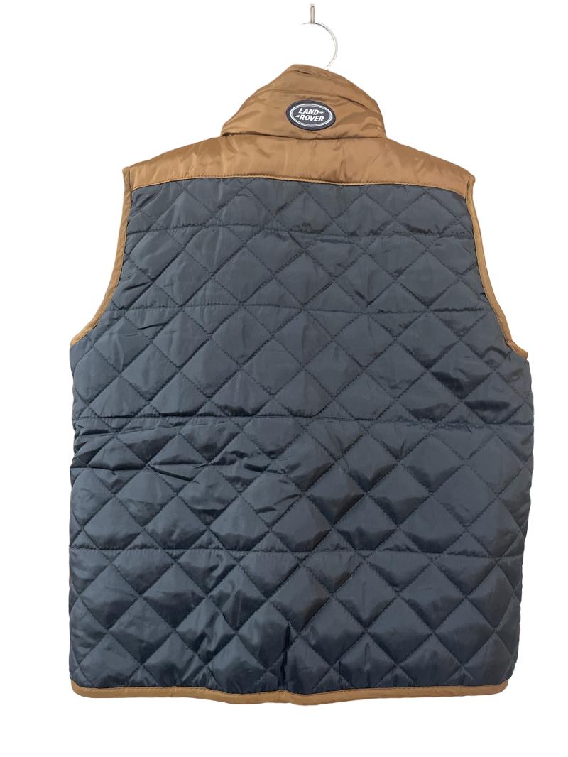 Preloved Land Rover - Brown, Navy Quilted Gilet (3-4y)