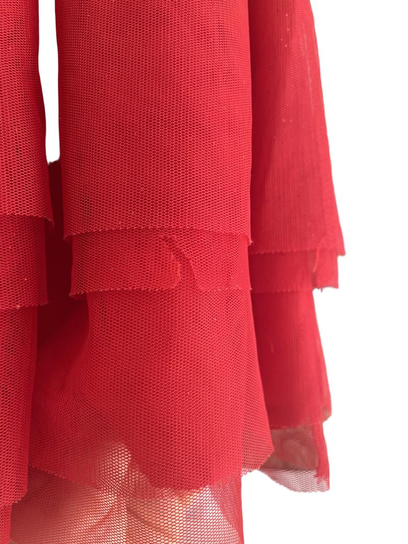 Preloved H&M - Red Sparkly Skirt. (7-8y)