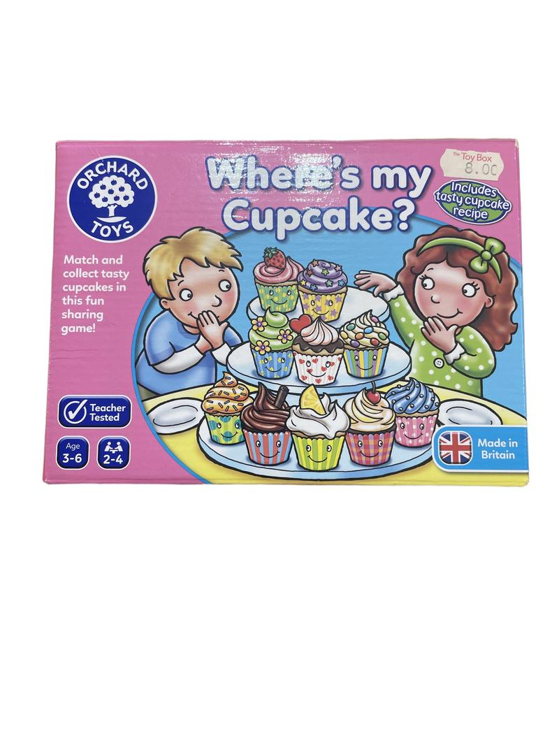 Preloved Toys - Where's My Cupcake Match And Share Game. - Orchard Toys