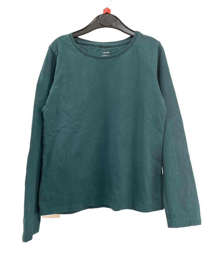 Preloved John Lewis - Green Long-sleeved Top. (8y)