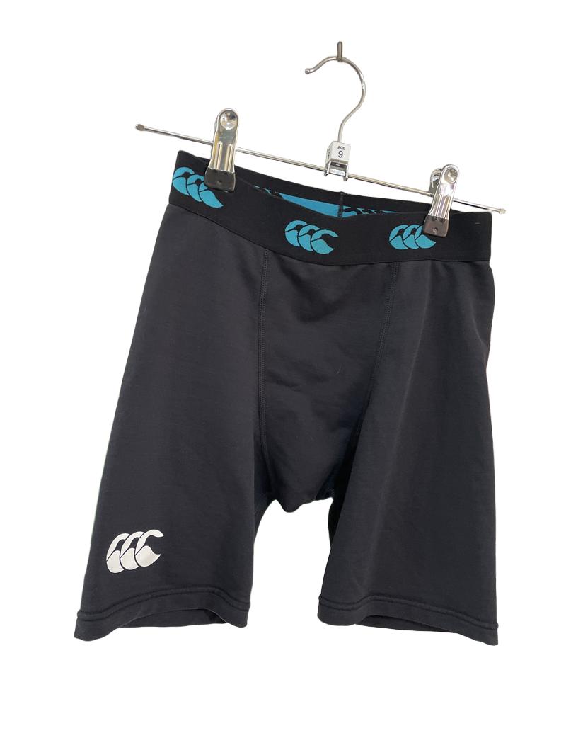 Preloved Canterbury - Black Thermal Under Shorts, JMD (9-10y)