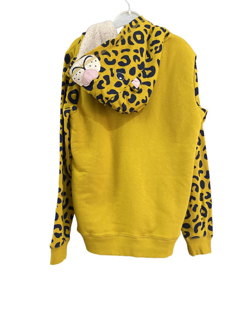 Preloved Mini Boden - Yellow Fleece-lined Zip Hoodie (11-12y)