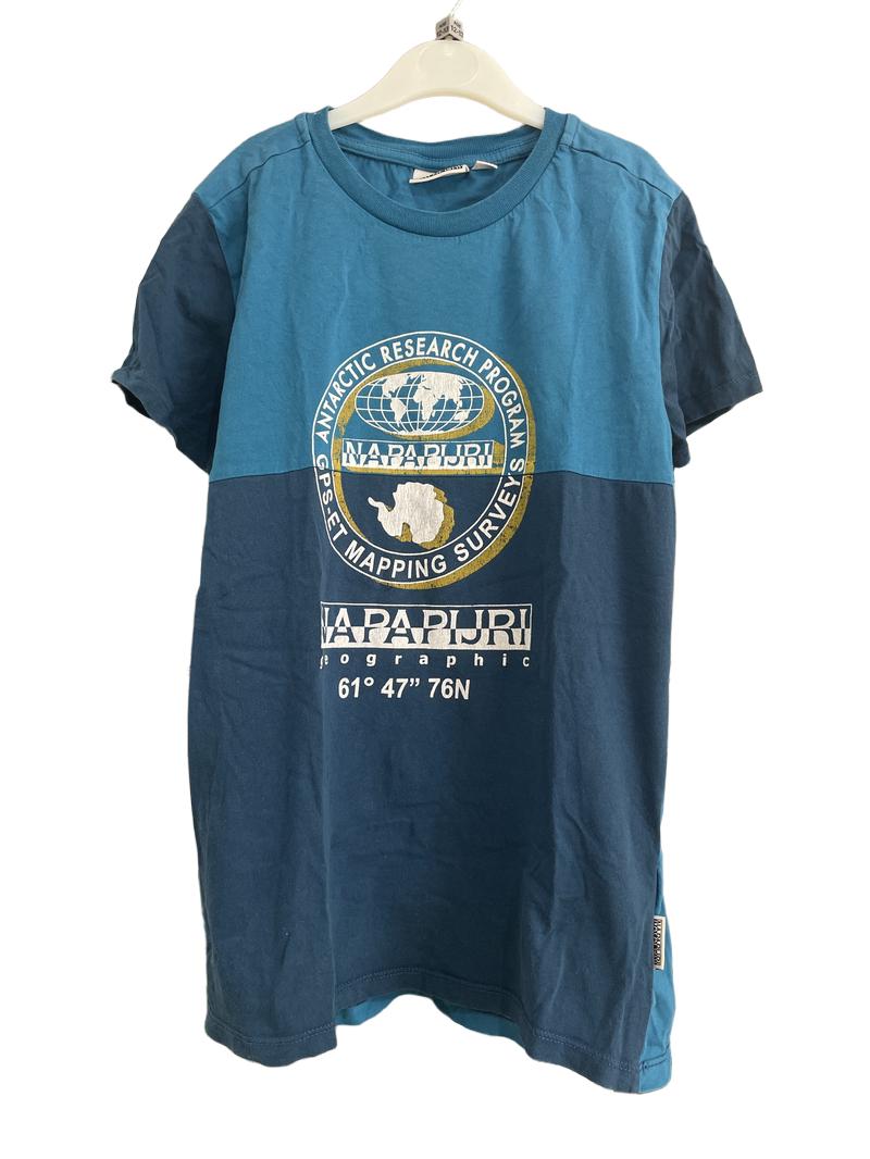 Preloved NAPAPIJRI - Blue Antarctic Research Program T-Shirt (12-13y)