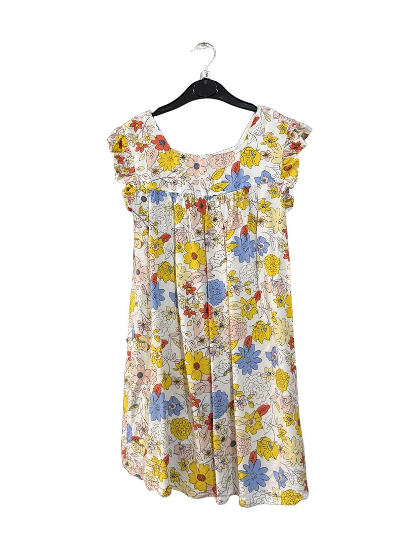 Preloved Nutmeg - Multicolour Floral Print Sleeveless Dress (9-10y)