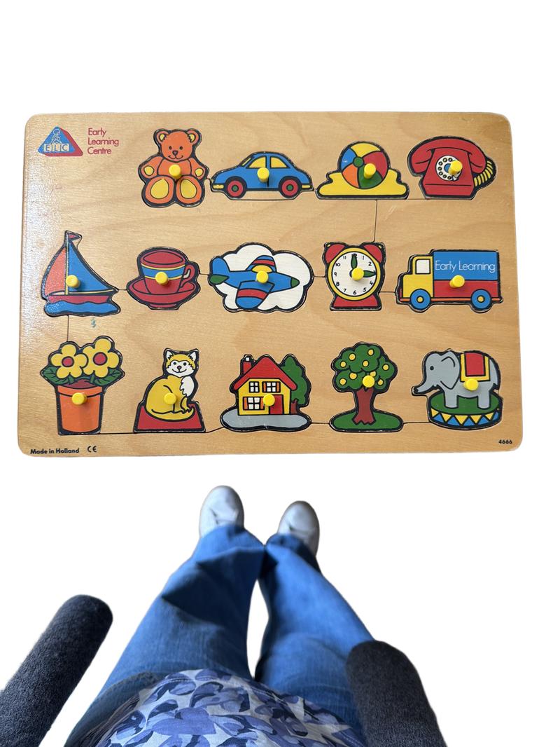Preloved Toys - Wooden Everyday Objects Puzzle - Early Learning Centre