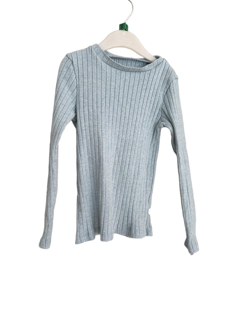 Preloved Kidly - Blue Ribbed Long-sleeved Top (5-6y)