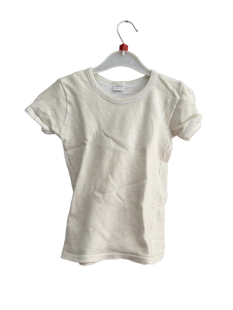 Preloved ELLEPI - Cream T-shirt 45%Wool (8-9y)