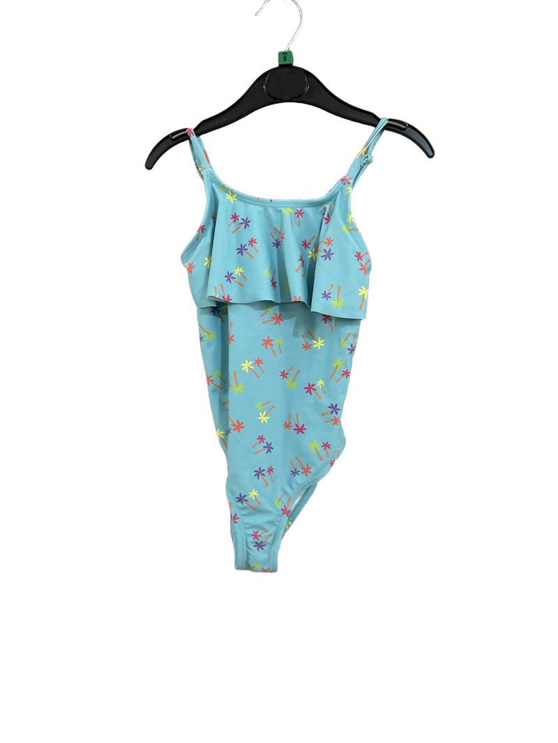 Preloved Mountain Warehouse - Blue Palm Tree Swim Suit (5-6y)