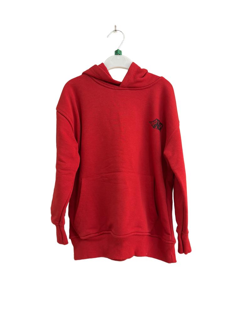 Preloved Zara - Red Hoodie. Jump Now Print. (5-6y)