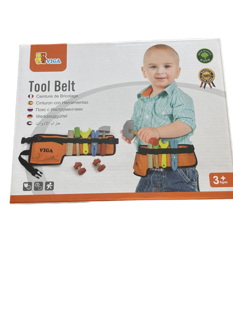 Preloved Toys - Tool Belt With Wooden Tools. - Viga Toys
