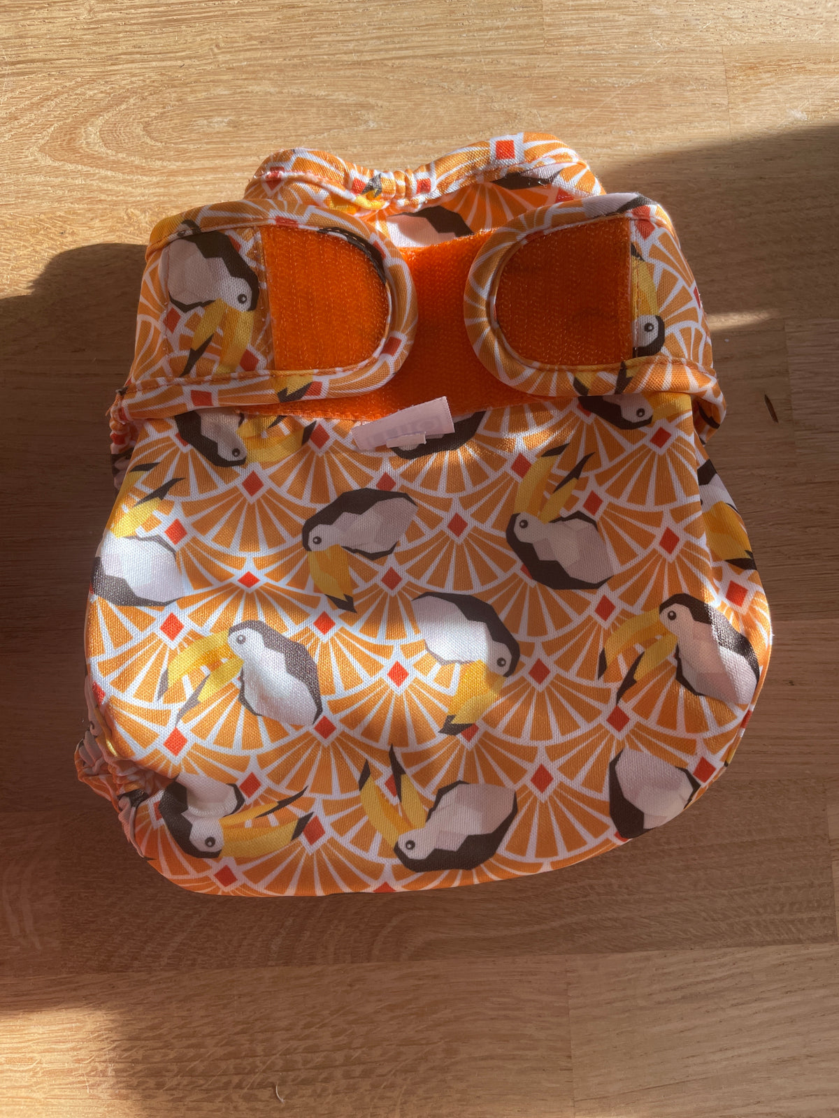 Preloved Bambino Mio - Nappies - Yellow Toucan Reusable Nappy Outer Shell, 9 Kg+