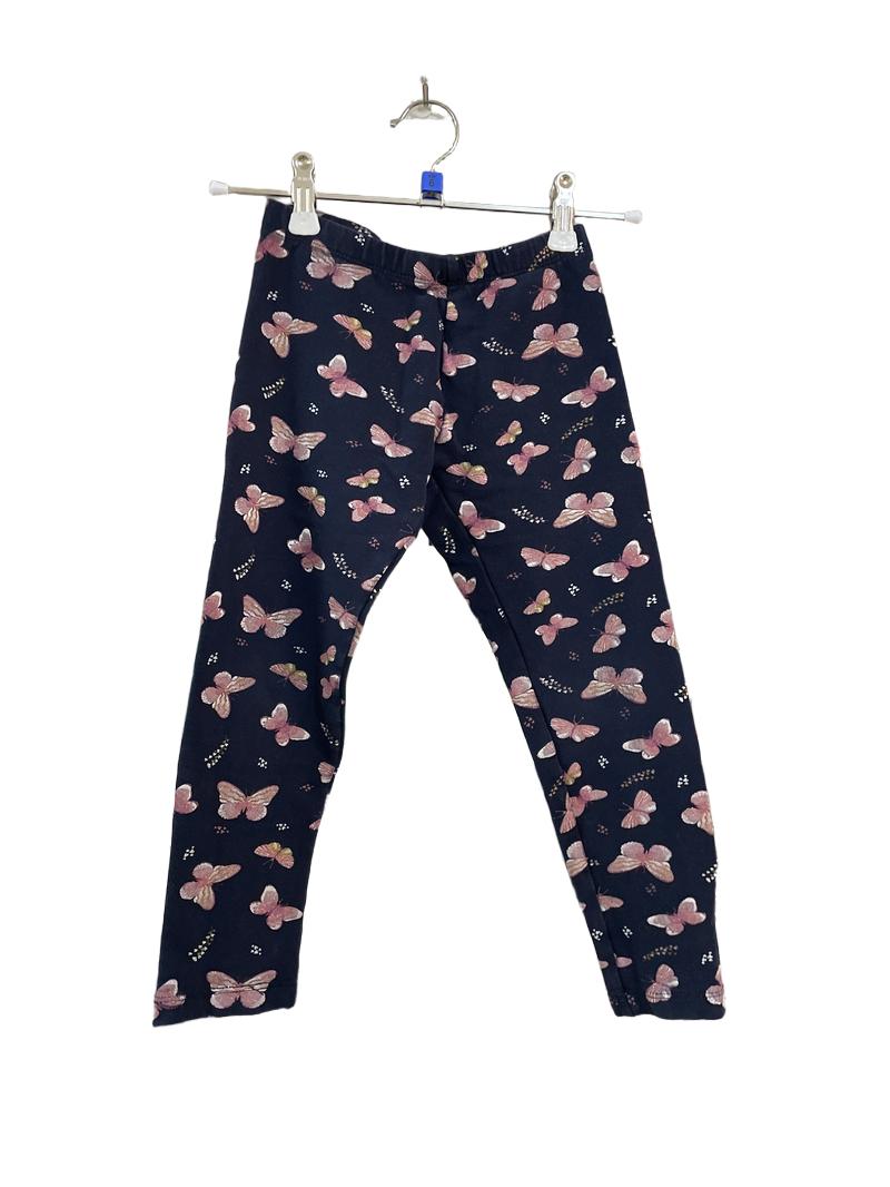 Preloved BluKids - Navy Butterfly Leggings (6-7y)