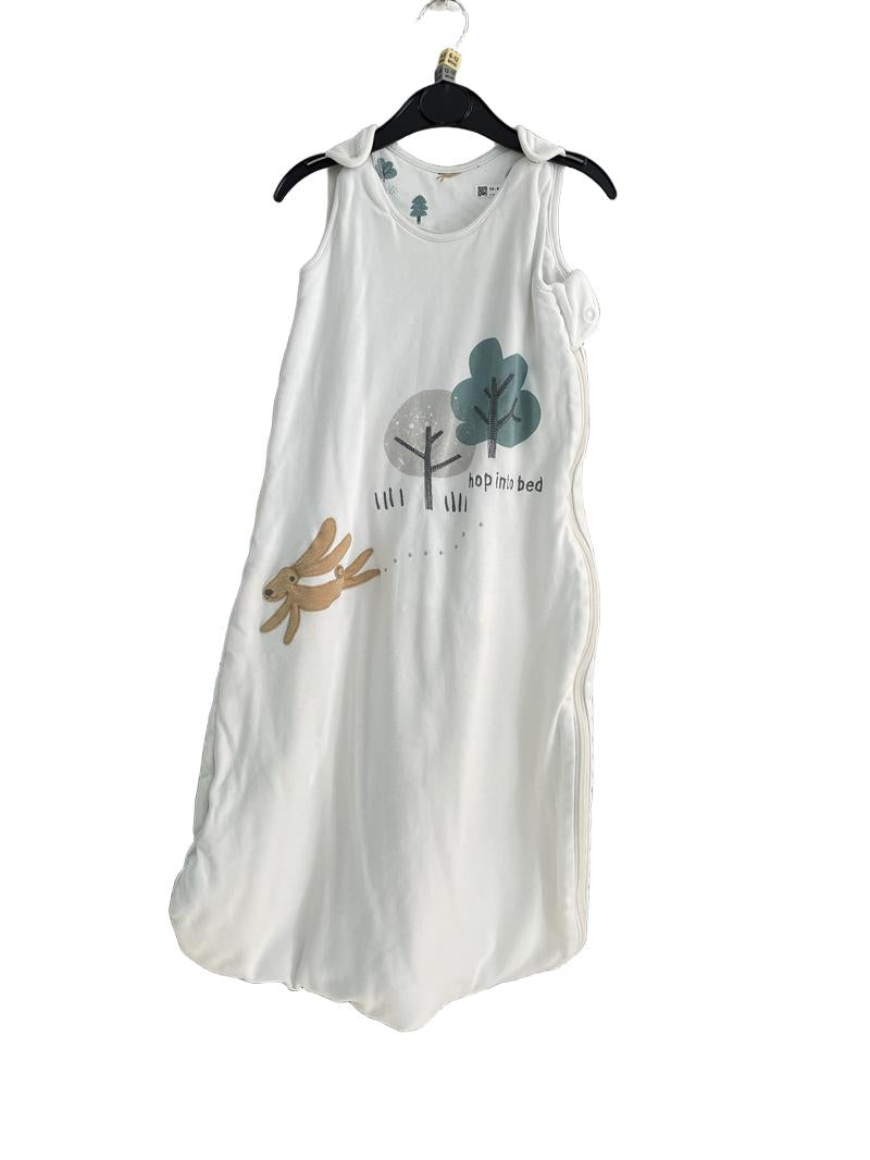 Preloved Marks & Spencer - White Forest Applique Sleep Bag, 2.4 Tog (6-12m, 12-18m)