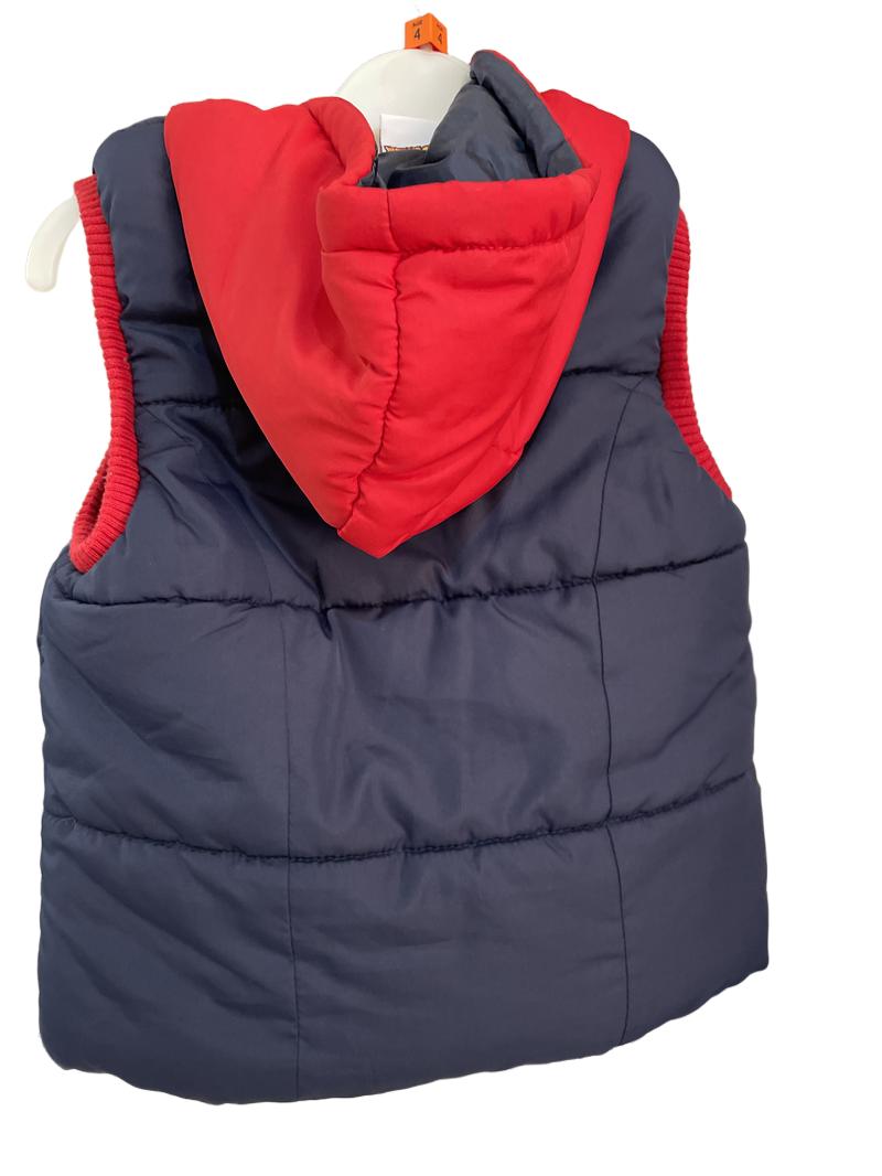 Preloved Marvel - Navy Red Spiderman Hoodie Gilet (4-5y)
