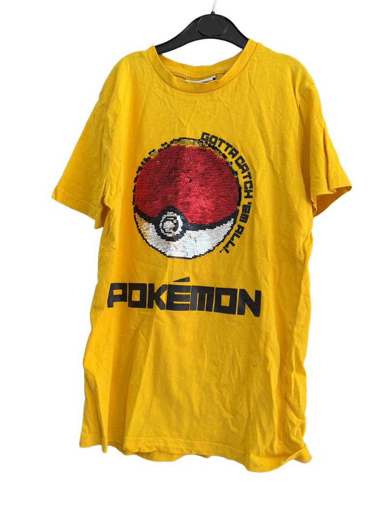 Preloved Next - Yellow Flip Sequin Pokemon T Shirt (11-12y)