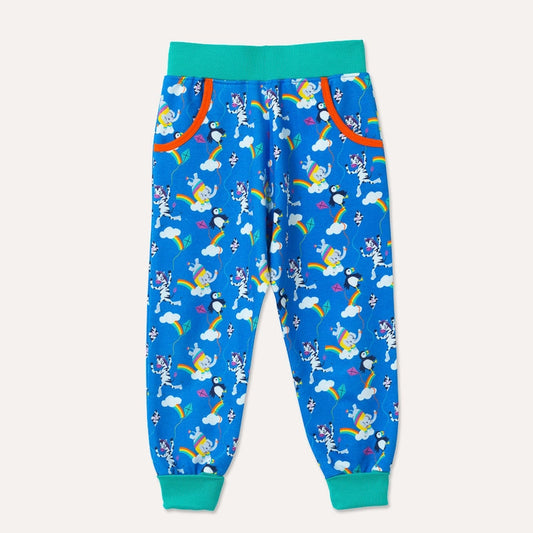 Ducky Zebra Organic Cotton Kite Flying Joggers with Pockets