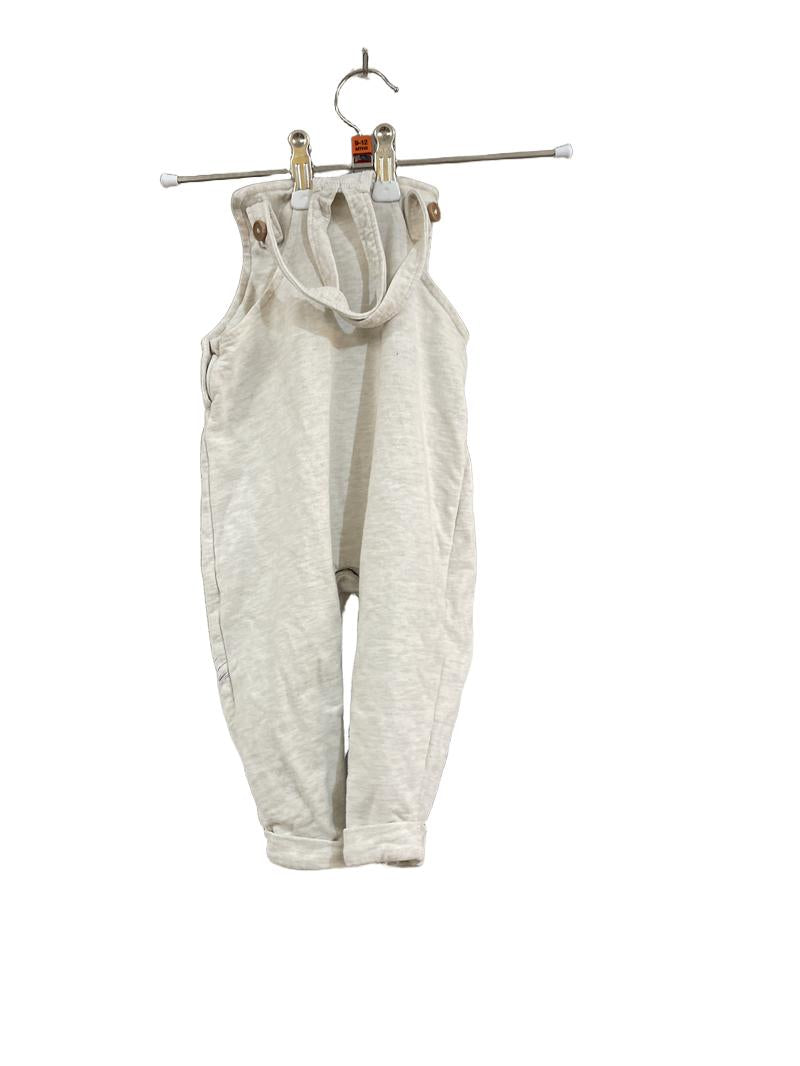 Preloved Disney - Cream Tigger Dungarees (9-12m)