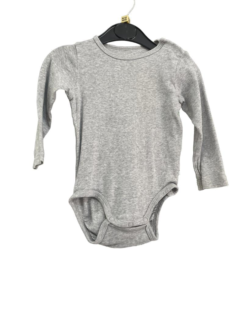 Preloved H&M - Grey Long Sleeve Vest Top (6-12m)