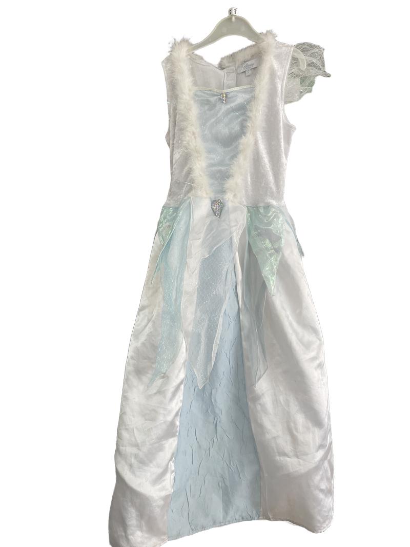 Preloved Disney - White Feathered Hoop Dress. (9-10y)