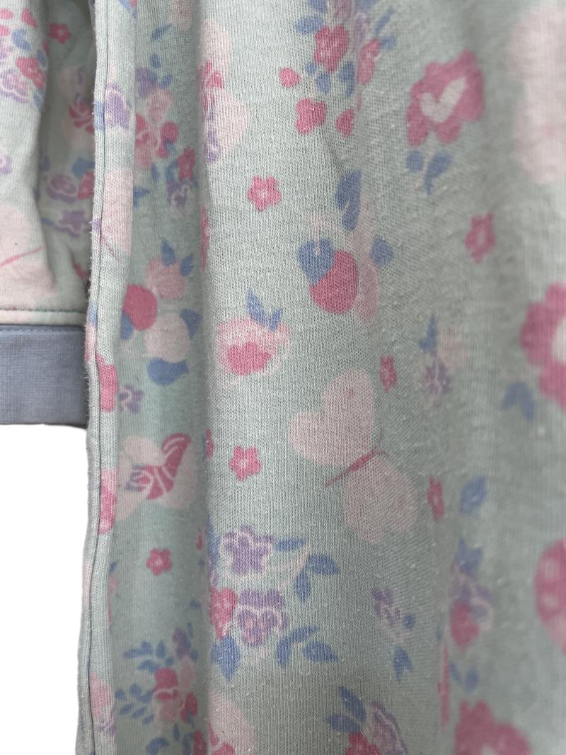 Preloved John Lewis - Green Garden Print Onesie Romper (18-24m)