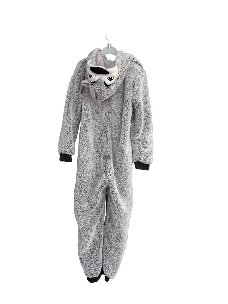Preloved John Lewis - Silver Grey Fox Plush Onesie (9 UK)