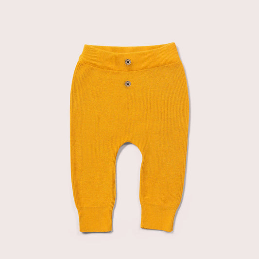 Little Green Radicals Gold Knitted Joggers