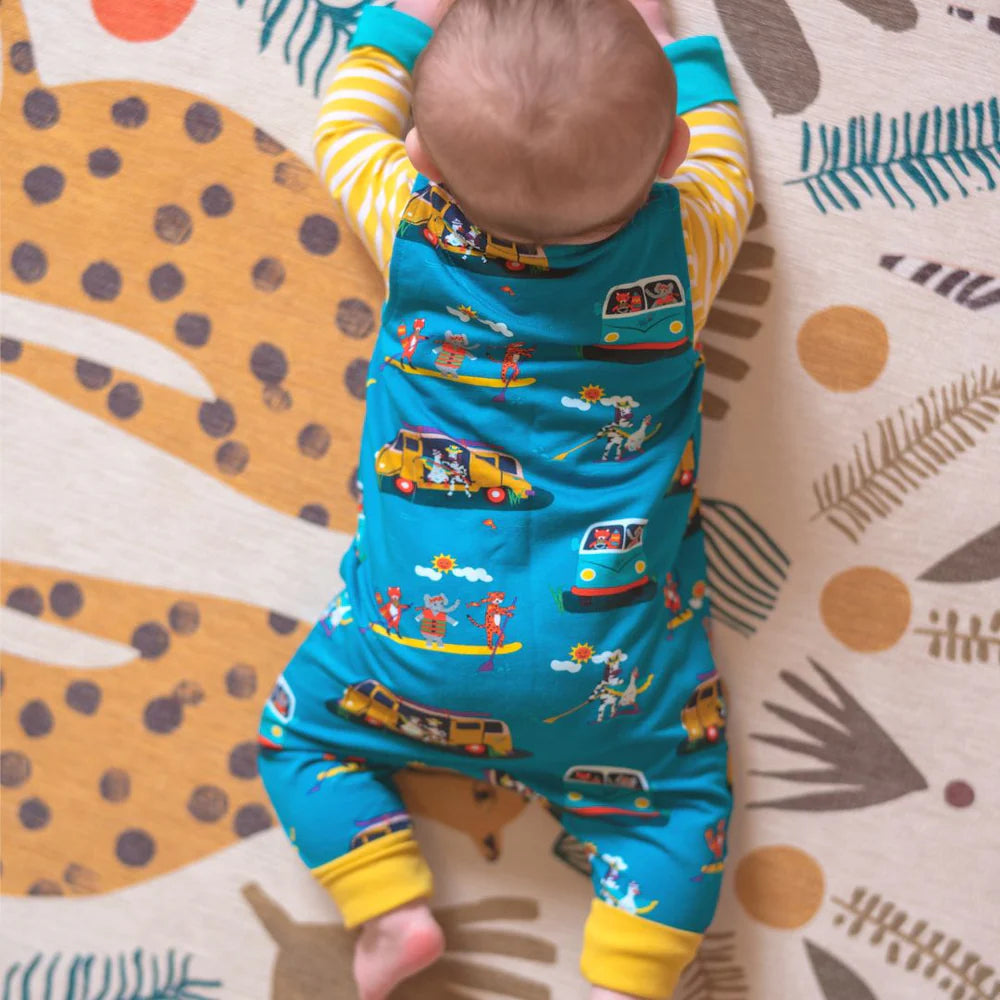 Ducky Zebra Campervan Paddleboard Dungarees