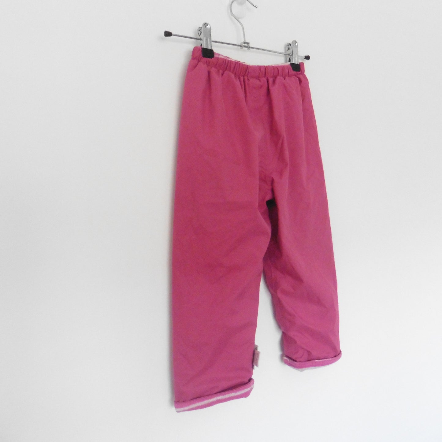 Preloved Jojo Maman Bebe Pink Waterproof Reversible Trousers 3-4y