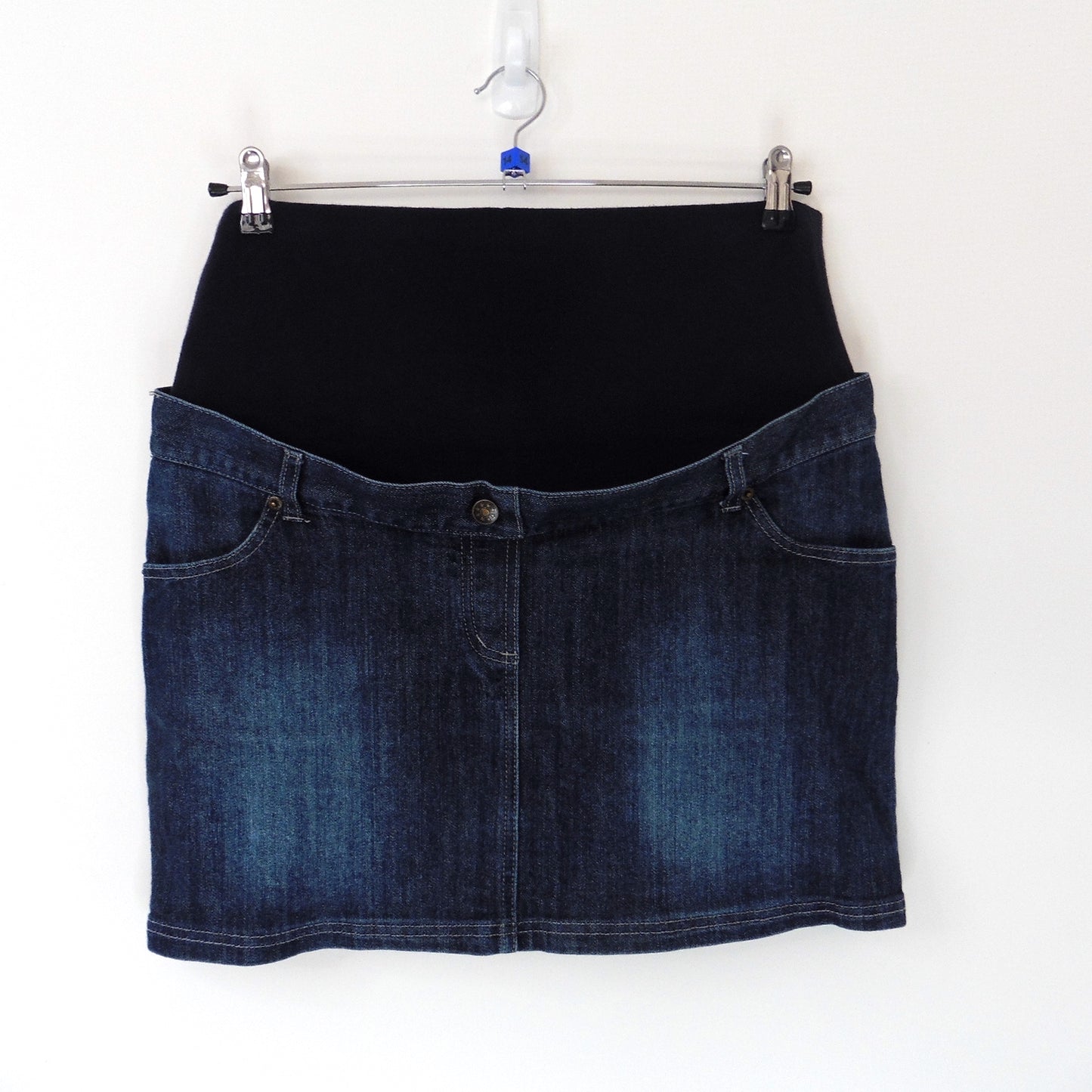Preloved Jojo Maman Bebe Denim Maternity Skirt UK14