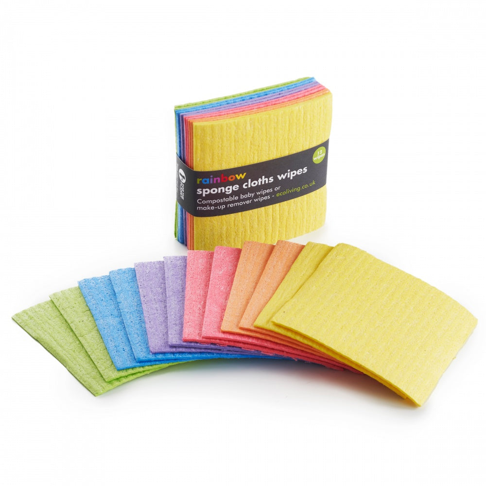 Compostable Sponge Cleaning Cloths - Rainbow