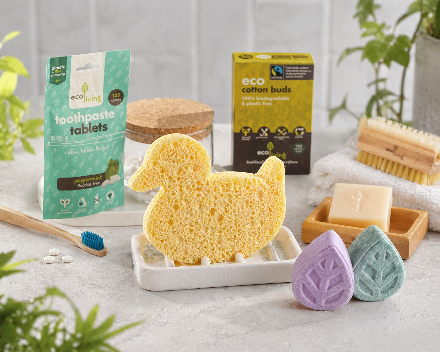 ecoLiving Home Compostable Duck Sponge