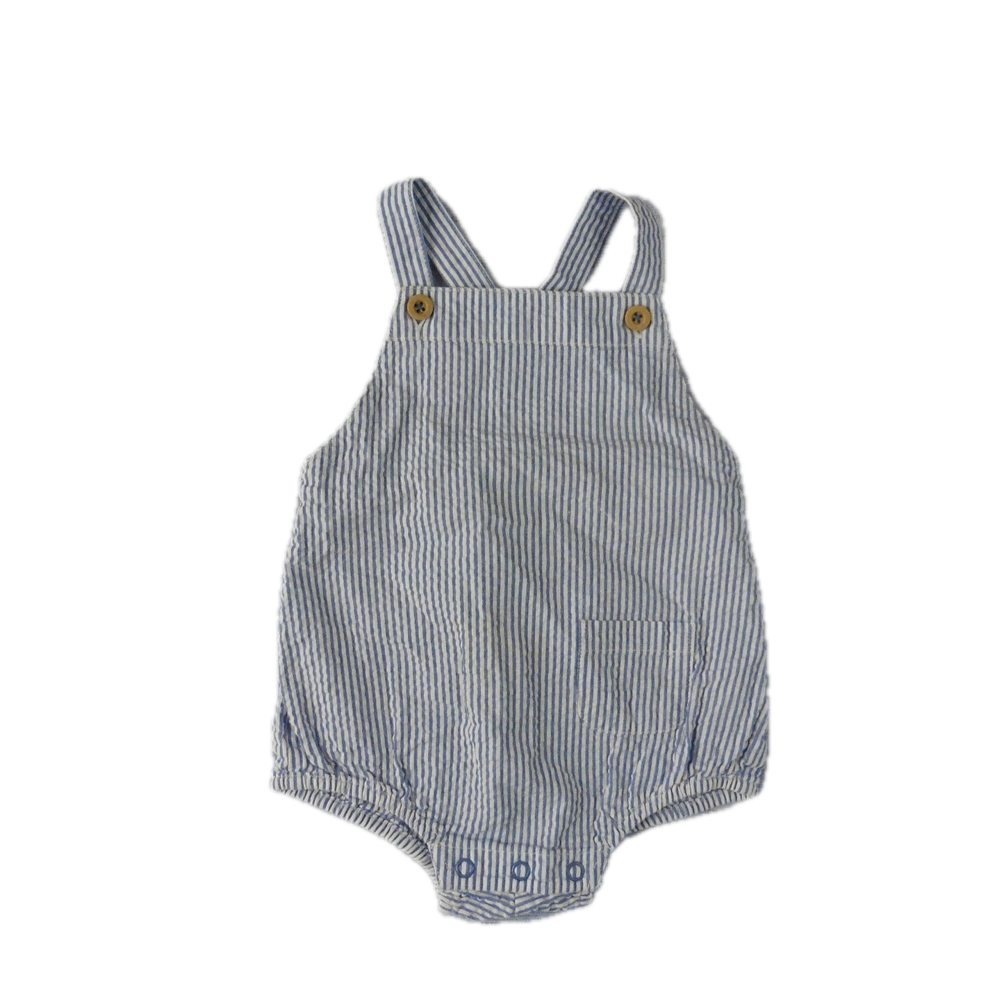 The Little White Company Romper Dungarees 6-9m