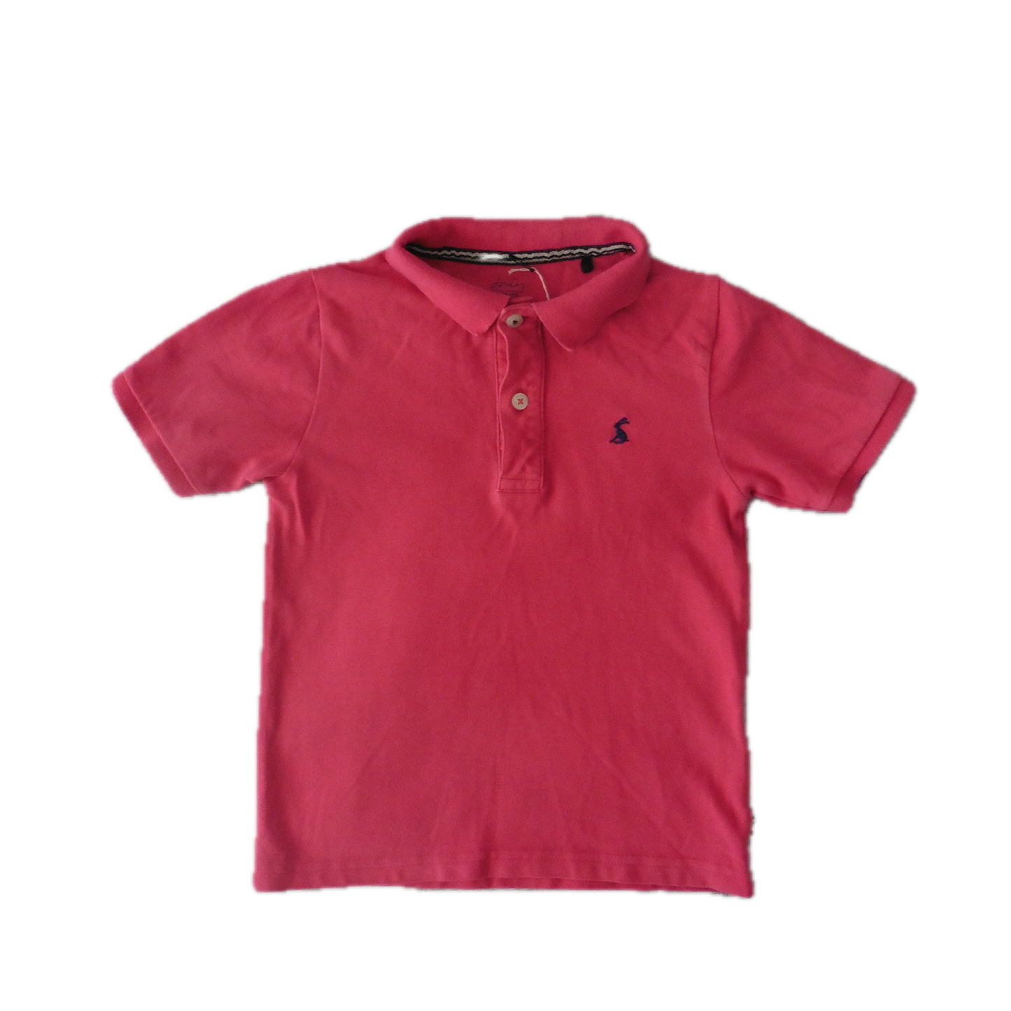 Preloved Joules polo shirt dark pink 8y