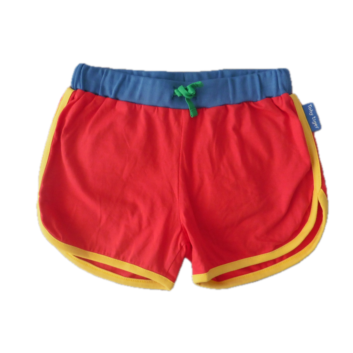 New Toby Tiger red runner shorts 5-6y