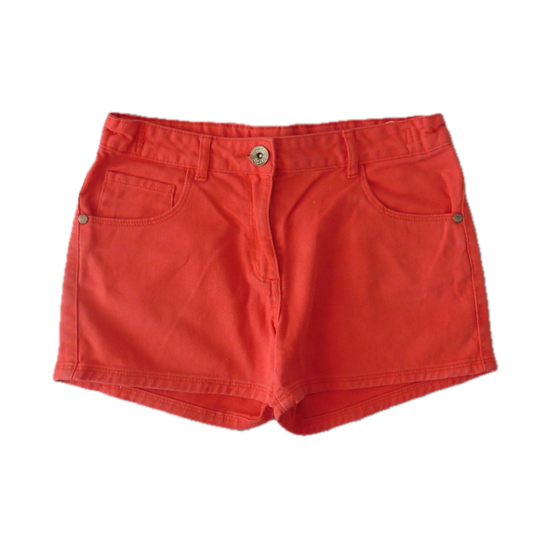 Preloved Lily&Dan red denim shorts 11-12y