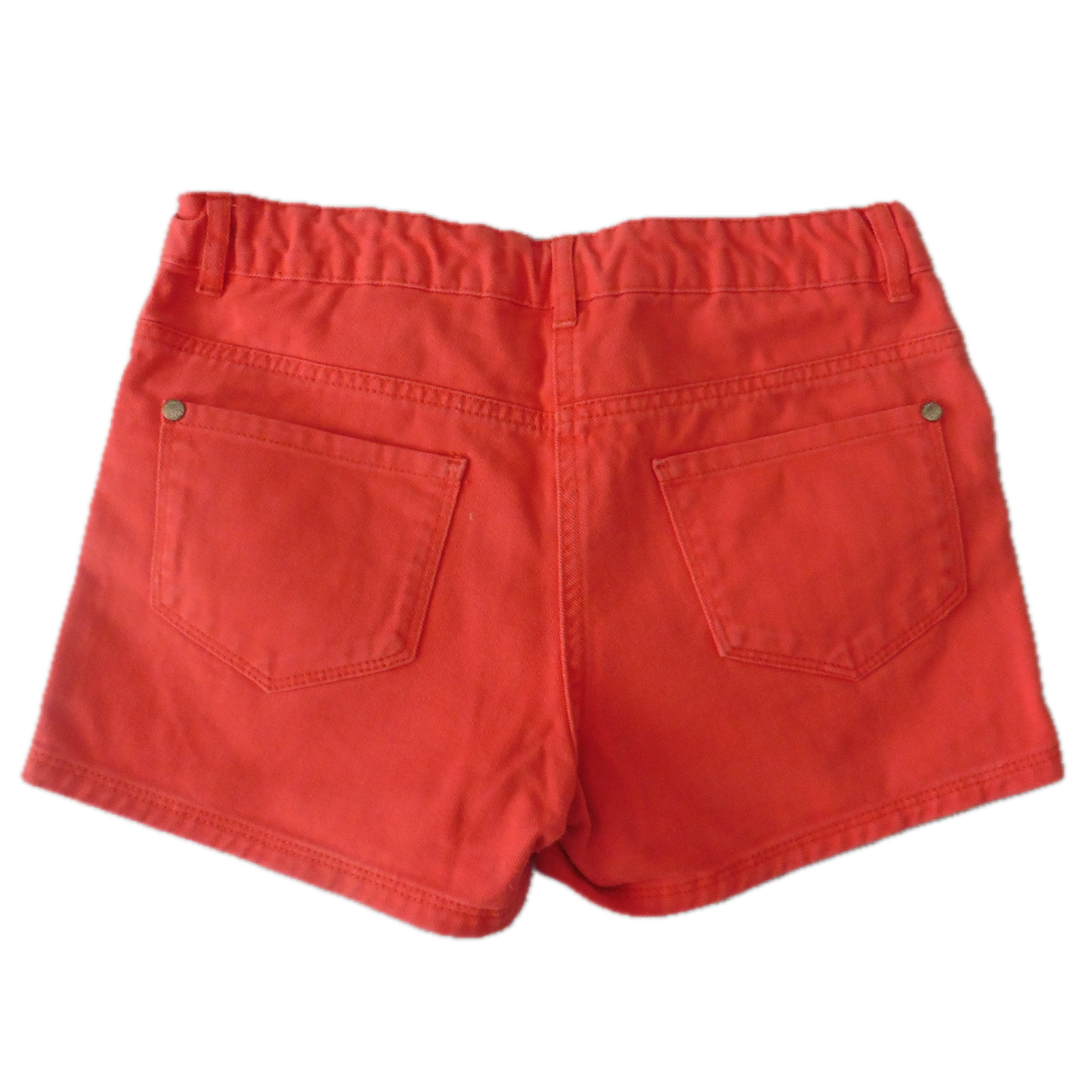 Preloved Lily&Dan red denim shorts 11-12y