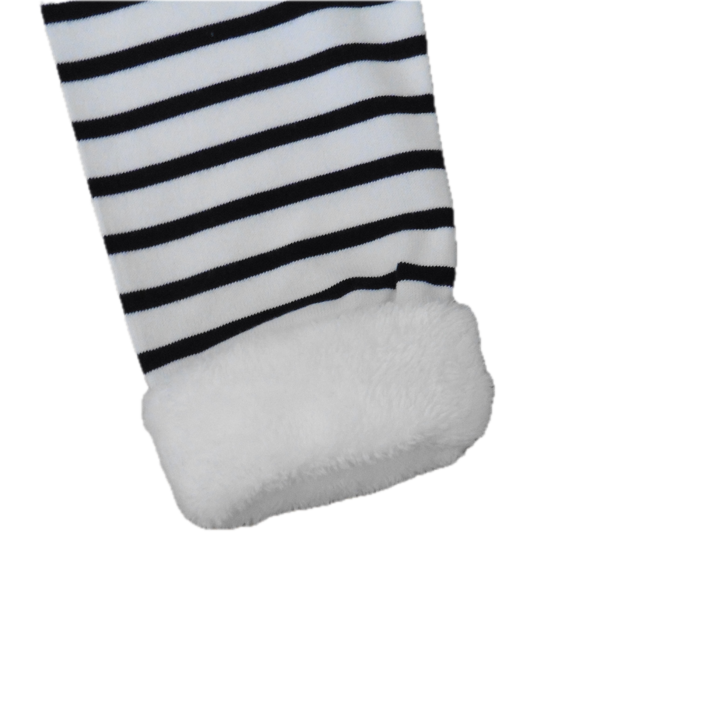 Petit Bateau white w/navy stripe +fleece cuffs 12y