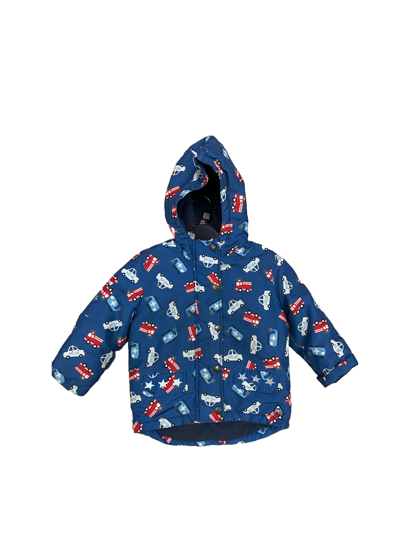 Preloved Frugi blue emergency vehicle jacket 1-2y